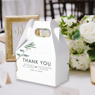 Wildblumen-Berg-Wasserfarben-Hochzeit Geschenkschachtel