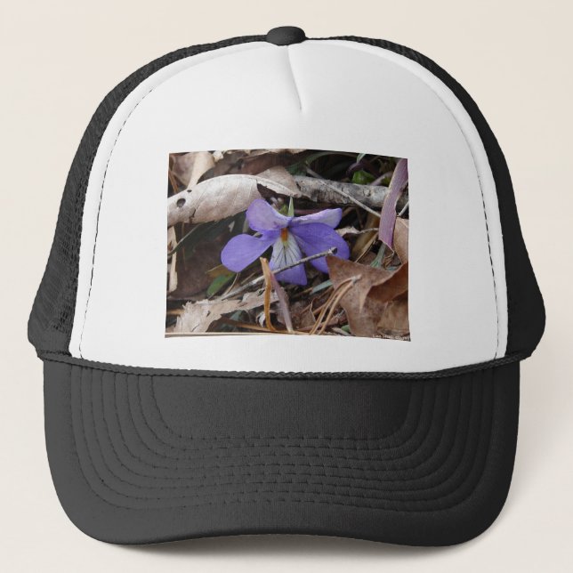 Wildblumen Birds-Foot Violet Hot Springs AR Gesche Truckerkappe (Vorderseite)