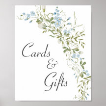Wildblumen Blue Green Wedding Cards und Geschenke
