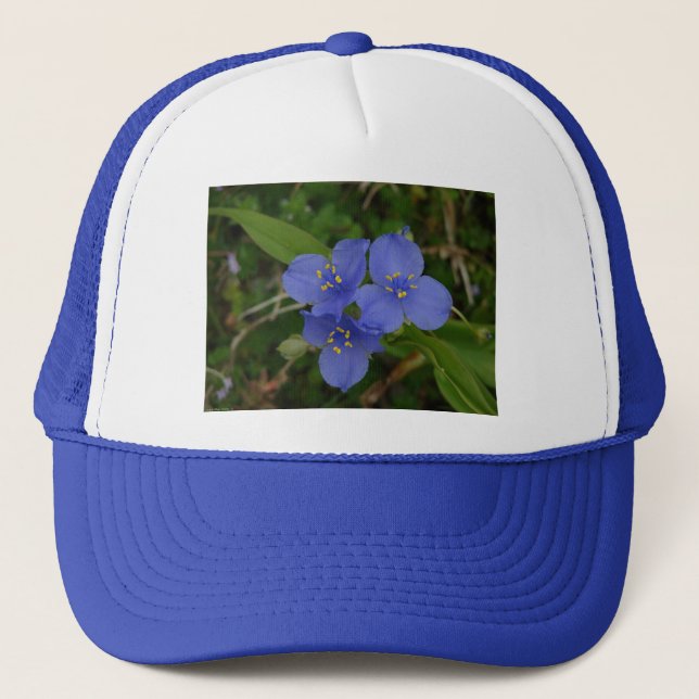 Wildblumen Blue Spiderwort Heiße Quellen AR Gesche Truckerkappe (Vorderseite)