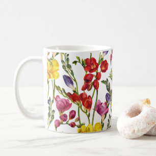 Wildblumen Blumen, Botanischer Garten, Farbige gif Kaffeetasse