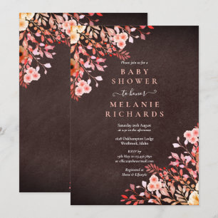 Wildblumen Blumenbaby-Dusche/Sprinkle Chalkboard Einladung
