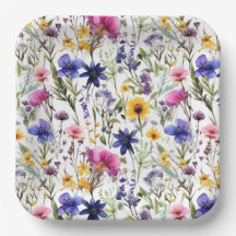 Wildblumen Blumenbeete Blume Aquarell