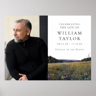 Wildblumen-Blumenfeier Des Lebens Willkommensschil Poster
