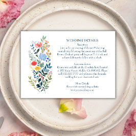 Wildblumen Bohemisch Elegante Hochzeiten Details Begleitkarte