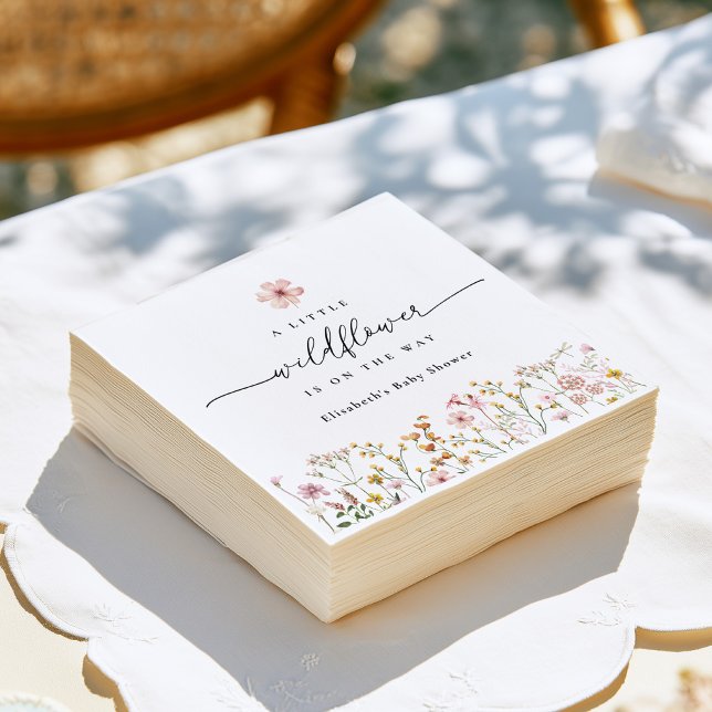 Wildblumen-Boho-Baby-Party Serviette (Von Creator hochgeladen)