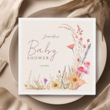 Wildblumen Boho-Baby-Party