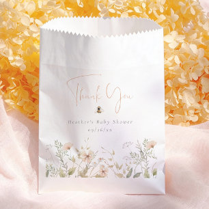 Wildblumen Boho Biene Mädchen Baby Shower Danke sc Geschenktütchen