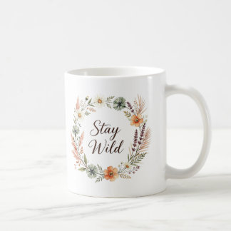 Wildblumen Boho Blumen-Tasse Stay Wild Kaffeetasse