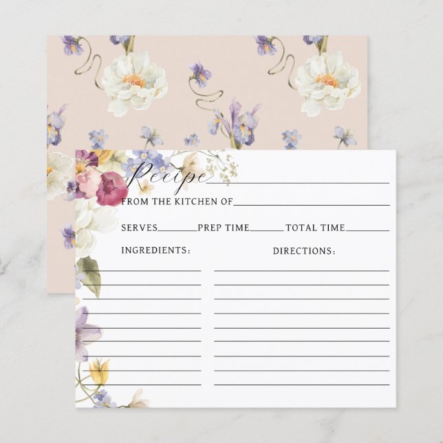 Wildblumen Boho Brautparty Rezept (Vorne/Hinten)