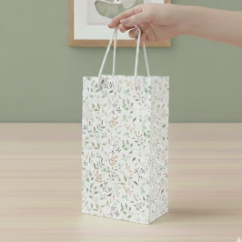 Wildblumen Boho Geschenktüte Für Weinflaschen