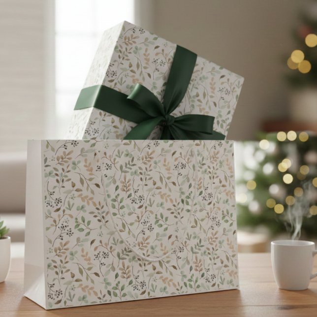 Wildblumen Boho  Große Geschenktüte (Von Creator hochgeladen)