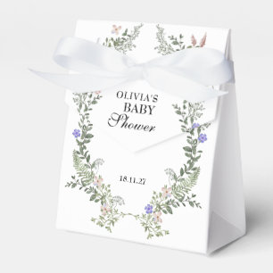 Wildblumen Boho Grün Geschlechtsneutrale Babyparty Geschenkschachtel