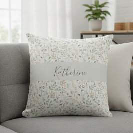 Wildblumen Boho Personalisiert Kissen