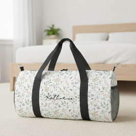 Wildblumen-Boho-Personalized Duffle Bag