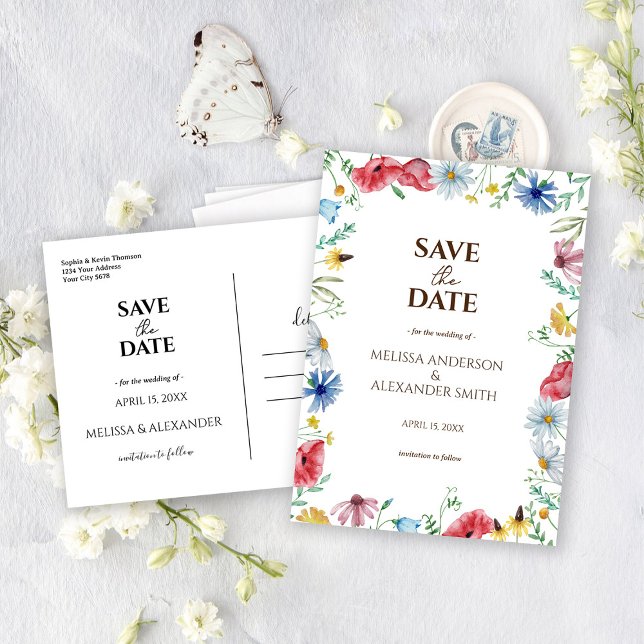 Wildblumen Boho Save The Date (Von Creator hochgeladen)