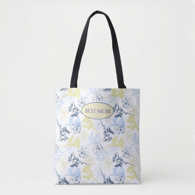 Wildblumen boho stilish tasche (Vorderseite)