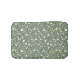Wildblumen Boho Trendy Badematte