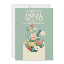 Wildblumen Botanischer Garten Hochzeit Einladung
