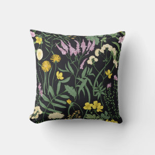 Wildblumen Botanischer Naturinspirierter Dekorativ Kissen