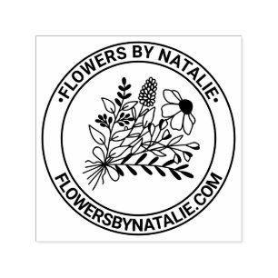 Wildblumen Bouquet #1L Florist Logo-Website Permastempel