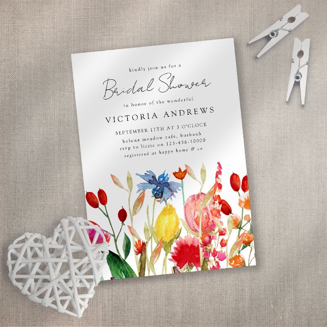 Wildblumen Brautparty Einladung (Von Creator hochgeladen)