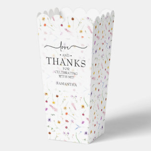 Wildblumen-Brautpopcorn Geschenkschachtel