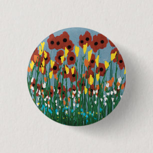 Wildblumen Button
