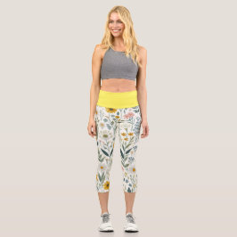 Wildblumen Capri Leggings