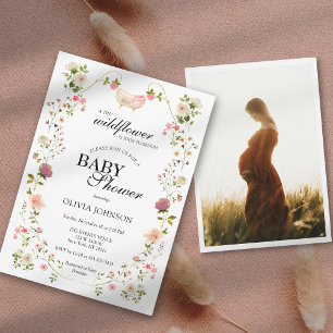 Wildblumen Chic Boho Blumen Neutral Geschlecht Fot Einladung