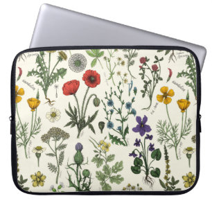 Wildblumen-Collage Laptopschutzhülle