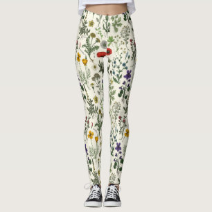 Wildblumen-Collage Leggings