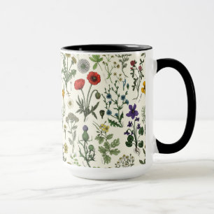 Wildblumen-Collage Tasse