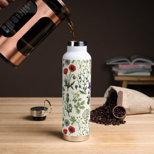 Wildblumen-Collage Trinkflasche
