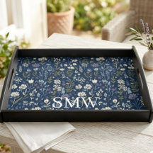 Wildblumen Cottagecore Botanisch Blumen Navy