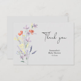 Wildblumen danke Babydusche