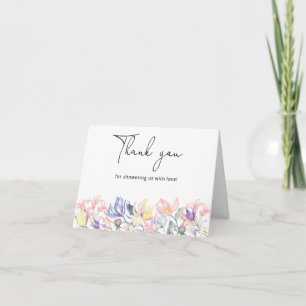 Wildblumen danke Babydusche