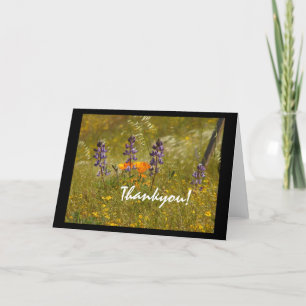 Wildblumen danke! Karte