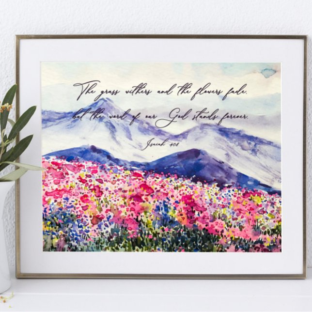 Wildblumen, das Wort Gottes steht (Von Creator hochgeladen)
