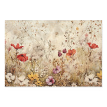 WILDBLUMEN DEKORATIVE PAPIERSET