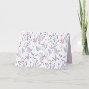 Wildblumen der Blüte Rustic Boho Whimsical Scripti Dankeskarte