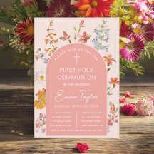 Wildblumen der ersten Kommune Rosa Arch Floral