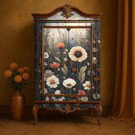 Wildblumen des Mitternachtgartens Seidenpapier