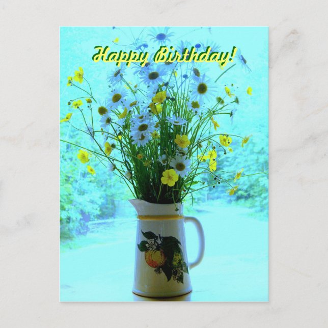 Wildblumen, die an Sie denken Postkarte (Vorderseite)