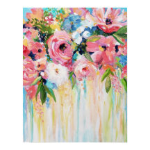Wildblumen-Druck, Fine Art Poster Papier (Matt)