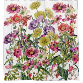 Wildblumen Duschvorhang