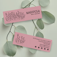 Wildblumen Elegante Linie Art Custom Soziale Ikone