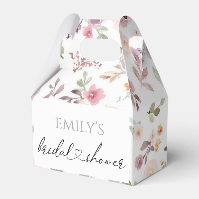 Wildblumen Elegantes Brautparty Geschenkschachtel (Vorderseite)