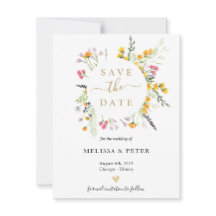 Wildblumen entstehen Save the Date