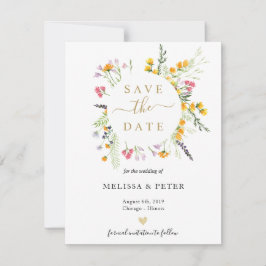 Wildblumen entstehen Save the Date Ankündigung